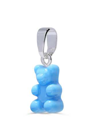 Nostalgia Bear - Sky Blue - Silver Plated Classic Connector
