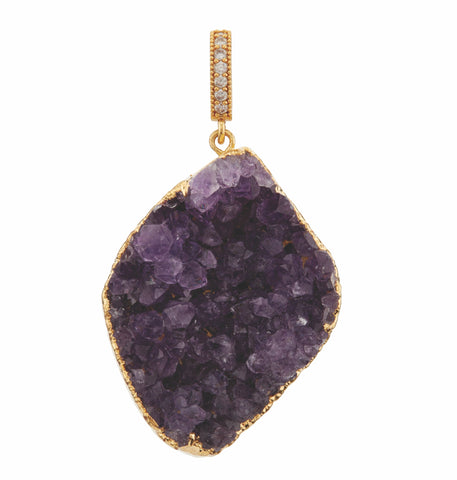 Amethyst - Pave connector