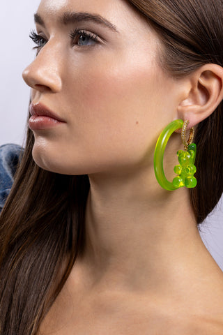 Translucent hoops - Lime