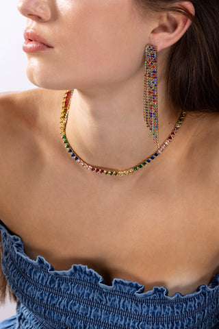 Rainbow Hearts necklace