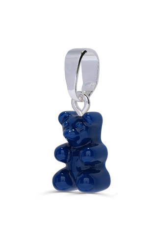 Nostalgia Bear - Sapphire - Silver Plated Classic Connector