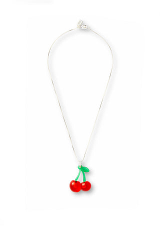 Pop the Cherry necklace - Silver plated
