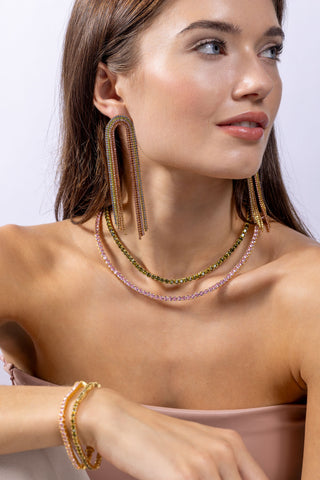 Serena necklace - Olive