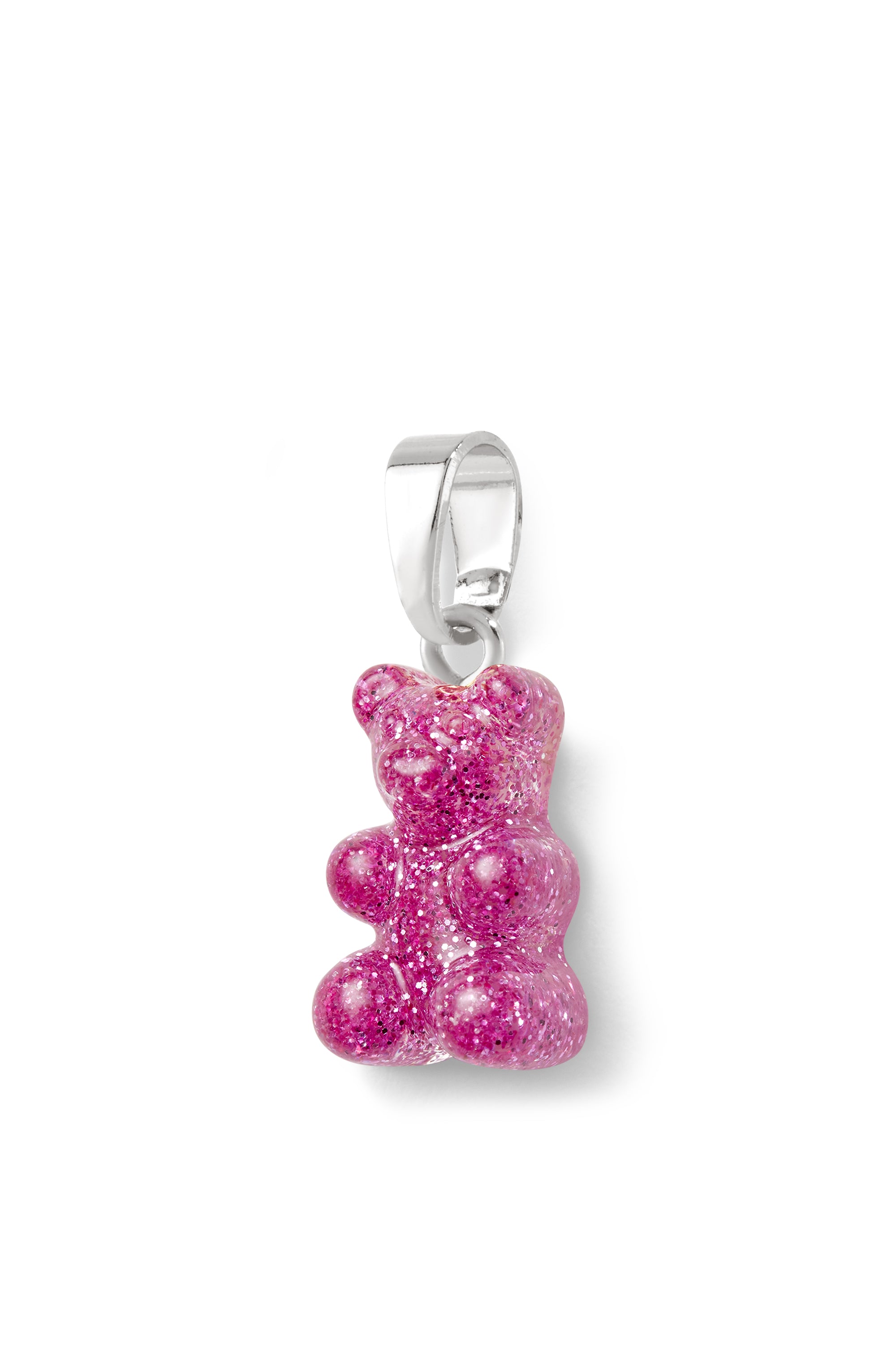 Nostalgia bear - Magenta - Silver plated Classic connector